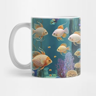 Underwater Opus: Fish Inspired Illustration Mug